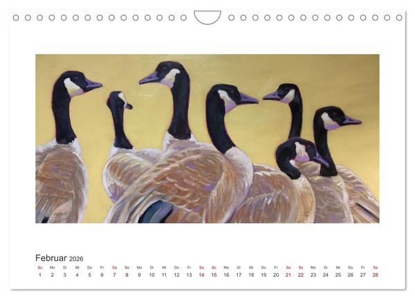 Produktbild: Auf leichten Schwingen - Zugv&ouml;gel (Wandkalender 2026 DIN A4 quer), CALVENDO Monatskalender