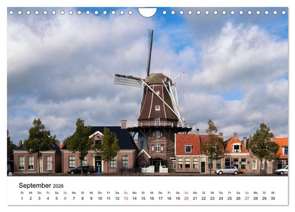 Produktbild: DIE SCH&Ouml;NSTEN WINDM&Uuml;HLEN IN HOLLAND 2026 (Wandkalender 2026 DIN A4 quer), CALVENDO Monatskalender