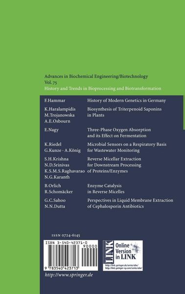 Produktbild: History and Trends in Bioprocessing and Biotransformation