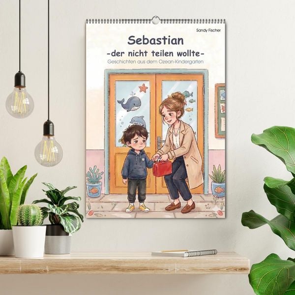 Produktbild: Sebastian - der nicht teilen wollte (Wandkalender 2027 DIN A2 hoch), CALVENDO Monatskalender