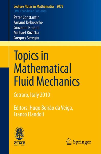 Produktbild: Topics in Mathematical Fluid Mechanics