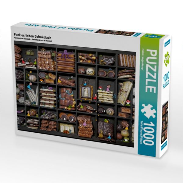 Produktbild: CALVENDO Puzzle Pankies lieben Schokolade | 1000 Teile Lege-Gr&ouml;&szlig;e 64x48cm Foto-Puzzle f&uuml;r gl&uuml;ckliche Stunden