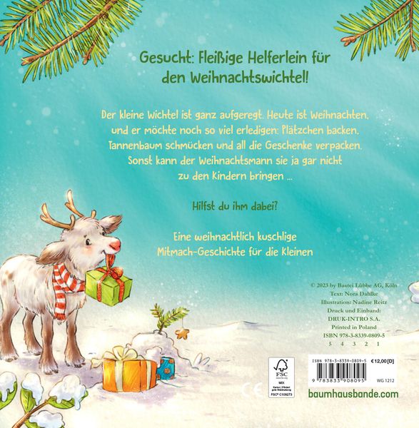 Produktbild: Die Weihnachtswichtelwerkstatt (Pappbilderbuch)
