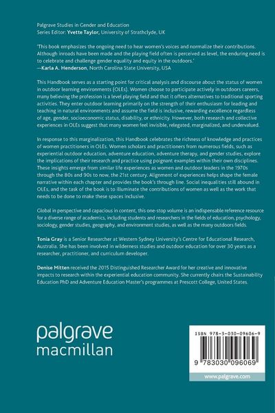 Produktbild: The Palgrave International Handbook of Women and Outdoor Learning