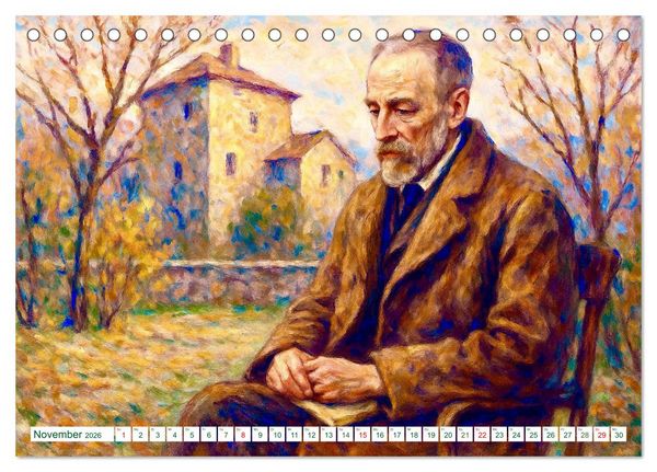 Produktbild: Rainer Maria Rilke. Sein Leben, seine Werke (Tischkalender 2026 DIN A5 quer), CALVENDO Monatskalender