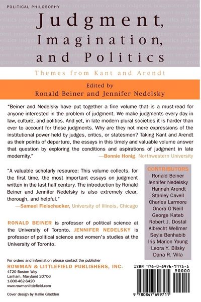 Produktbild: Judgment, Imagination, and Politics