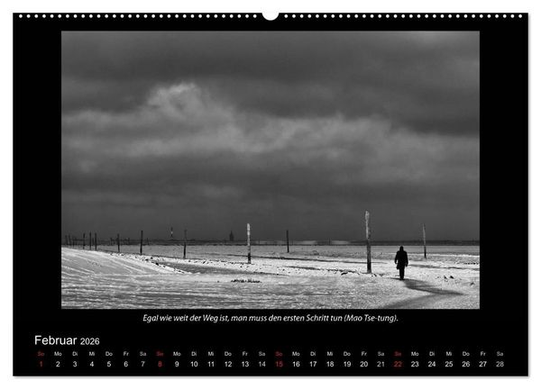 Produktbild: Schwarz-Weis(s)heiten (Wandkalender 2026 DIN A2 quer), CALVENDO Monatskalender