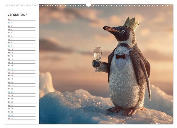 Produktbild: Tierisch genial (Wandkalender 2027 DIN A2 quer), CALVENDO Monatskalender