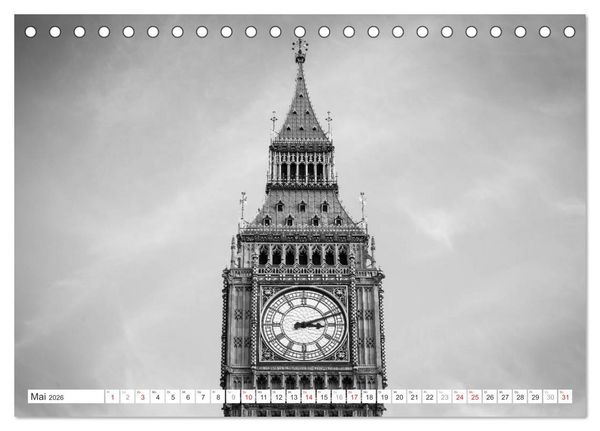 Produktbild: London Stadt an der Themse (Tischkalender 2026 DIN A5 quer), CALVENDO Monatskalender