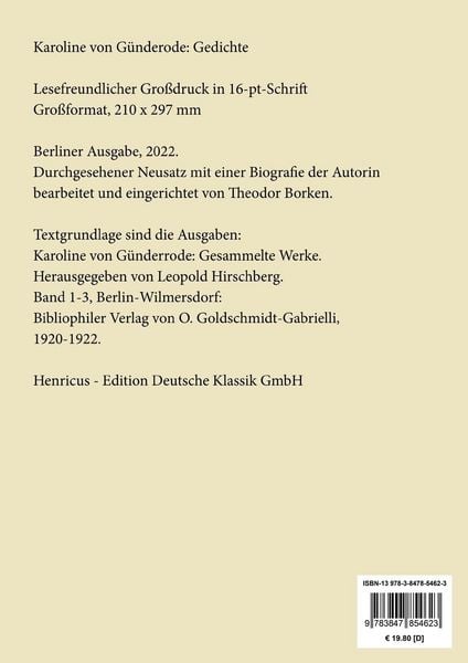 Produktbild: Gedichte (Gro&szlig;druck)