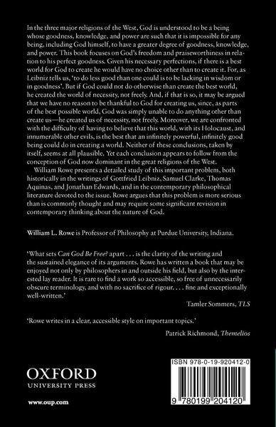 Produktbild: Can God Be Free?