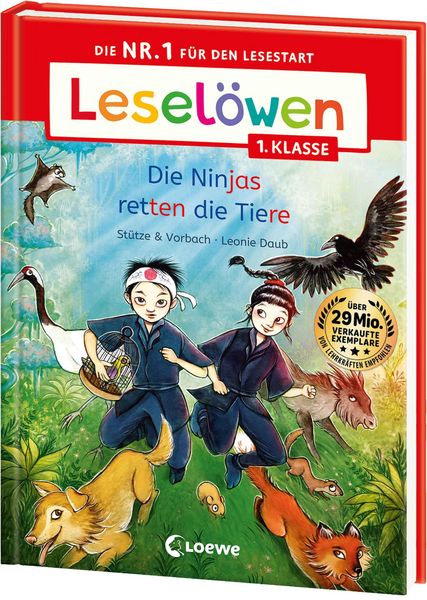 Produktbild: Lesel&ouml;wen 1. Klasse - Die Ninjas retten die Tiere