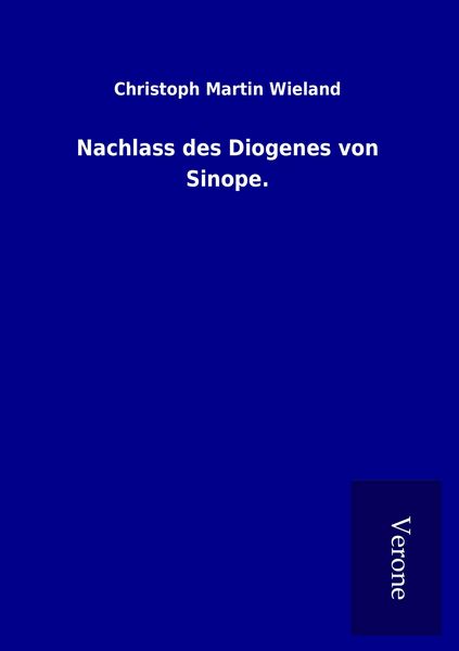 Produktbild: Nachlass des Diogenes von Sinope.