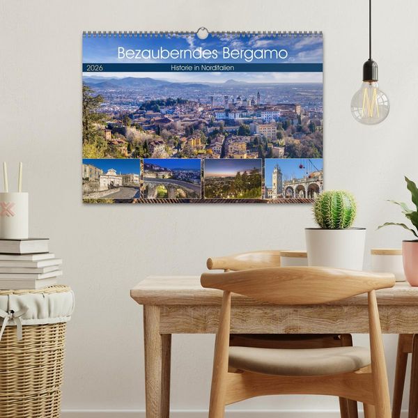 Produktbild: Bezauberndes Bergamo (Wandkalender 2026 DIN A3 quer), CALVENDO Monatskalender