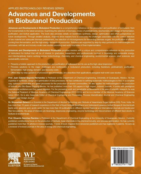 Produktbild: Advances and Developments in Biobutanol Production