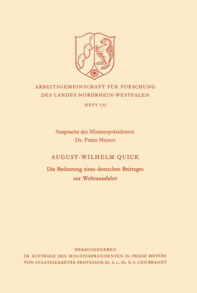 Die Bedeutung eines deutschen Beitrages zur Weltraumfahrt