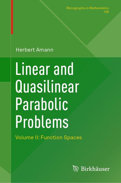 Produktbild: Linear and Quasilinear Parabolic Problems