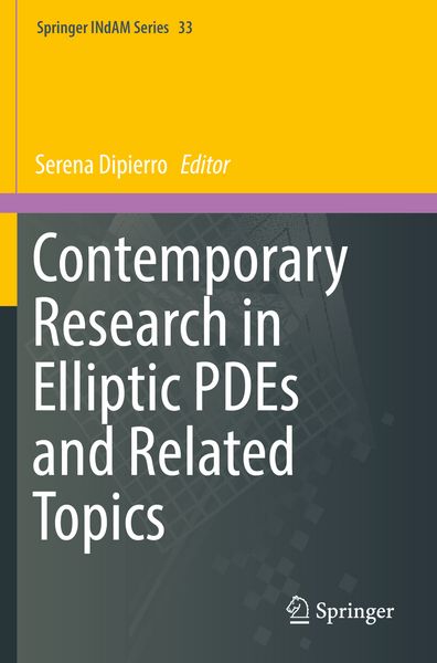 Produktbild: Contemporary Research in Elliptic PDEs and Related Topics