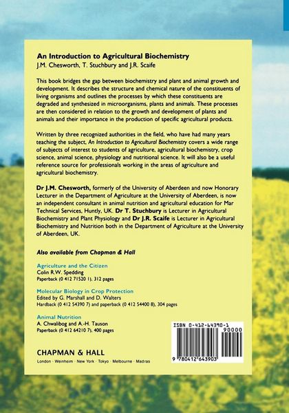 Produktbild: An Introduction to Agricultural Biochemistry