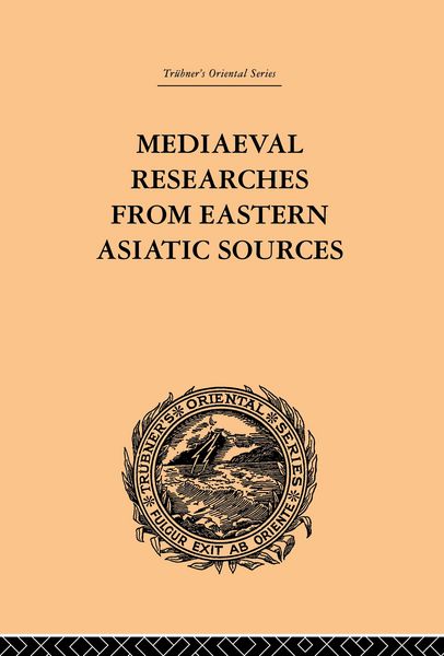 Produktbild: Mediaeval Researches from Eastern Asiatic Sources
