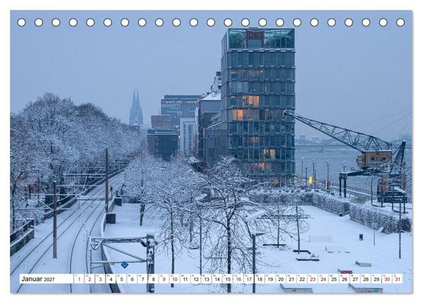 Produktbild: Urbane Impressionen: Domstadt K&ouml;ln - Lebensgef&uuml;hl am Rhein (Tischkalender 2027 DIN A5 quer), CALVENDO Monatskalender