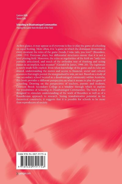 Produktbild: Schooling in Disadvantaged Communities
