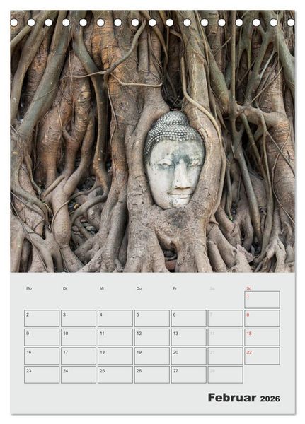 Produktbild: BUDDHA - Das sanfte L&auml;cheln (Tischkalender 2026 DIN A5 hoch), CALVENDO Monatskalender