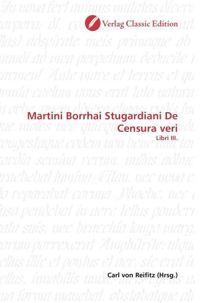 Produktbild: Martini Borrhai Stugardiani De Censura veri