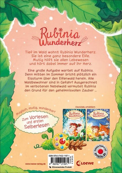 Produktbild: Rubinia Wunderherz, die mutige Waldelfe (Band 5) - Der geheimnisvolle Eiszauber