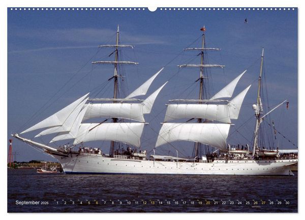 Produktbild: Analoge Fotografie Tall Ships Sail 1995 Bremerhaven (hochwertiger Premium Wandkalender 2026 DIN A2 quer), Kunstdruck in Hochglanz