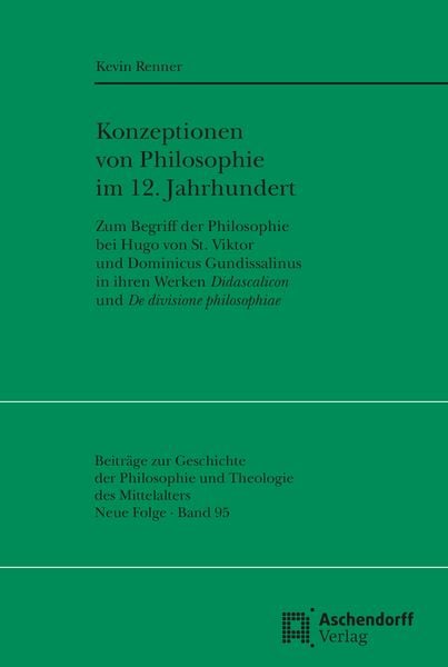 Produktbild: Konzeptionen von Philosophie im 12. Jahrhundert