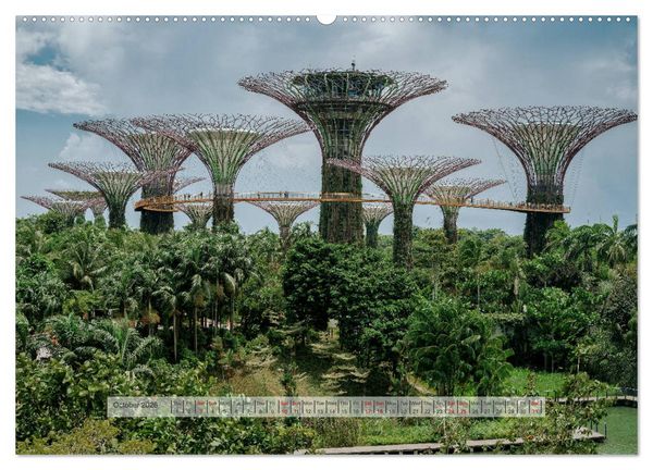 Produktbild: Discover Singapore (High Quality Premium Wall Calendar 2026 DIN A2 landscape),CALVENDO 12 Month Wall Calendar