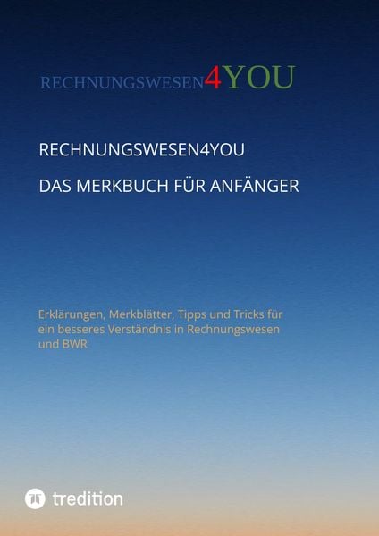 Produktbild: Rechnungswesen4you - Das Merkbuch f&uuml;r Anf&auml;nger