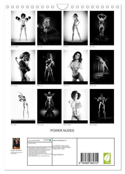 Produktbild: POWER NUDES (Wall Calendar 2027 DIN A4 portrait), CALVENDO 12 Month Wall Calendar