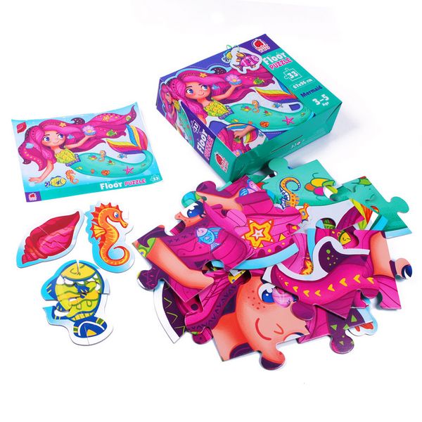 Produktbild: Puzzle Roter K&auml;fer Bodenpuzzle Meerjungfrau RK7010-02