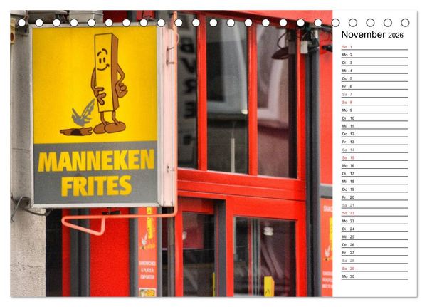 Produktbild: 300mm - Br&uuml;ssel (Tischkalender 2026 DIN A5 quer), CALVENDO Monatskalender