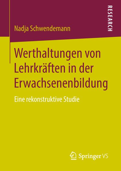 Werthaltungen von Lehrkräften in der Erwachsenenbildung