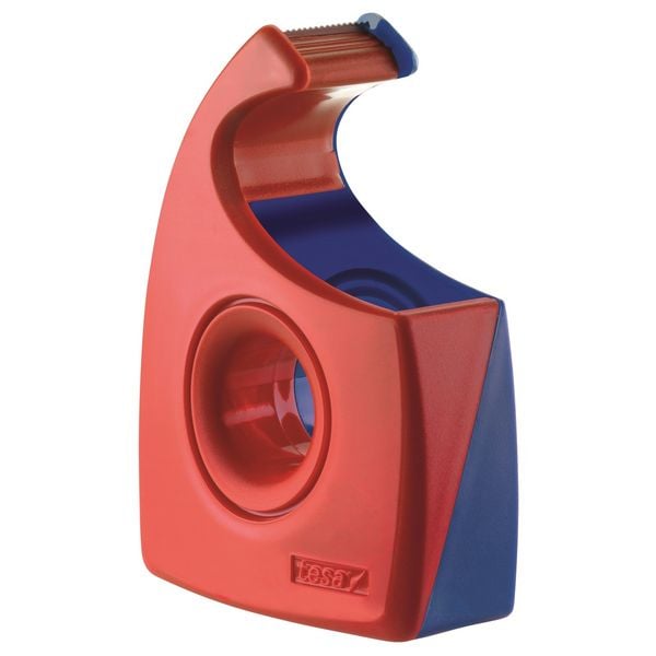 Produktbild: tesa Klebeband-Abroller 57444-00001-00 Rot, Blau Rollenbreite (max.): 19 mm Rollenl&auml;nge (max.) 33 m