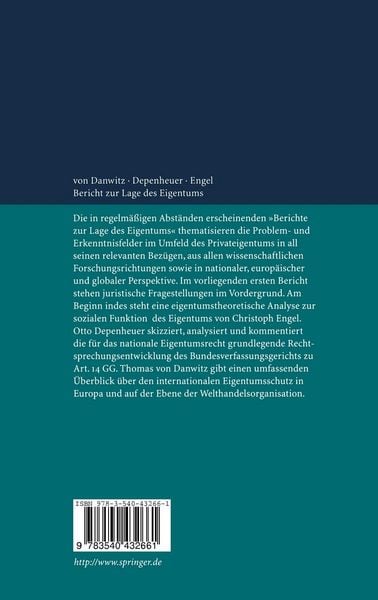 Produktbild: Bericht zur Lage des Eigentums