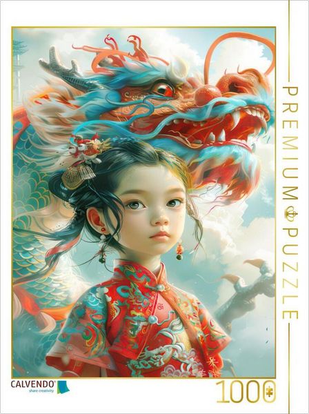 Produktbild: CALVENDO Puzzle Mein Drache | 1000 Teile Lege-Gr&ouml;&szlig;e 64x48cm Foto-Puzzle f&uuml;r gl&uuml;ckliche Stunden