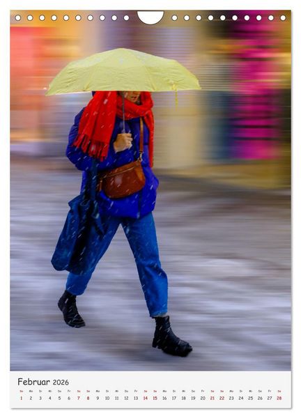 Produktbild: Sch&uuml;tzende Schirme - Auch bei Regen kann das Leben bunt sein (Wandkalender 2026 DIN A4 hoch), CALVENDO Monatskalender