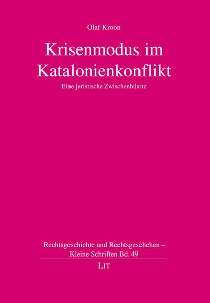 Produktbild: Krisenmodus im Katalonienkonflikt