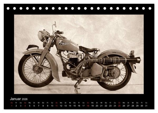 Produktbild: Motorrad Oldtimer aus &Ouml;sterreich (Tischkalender 2026 DIN A5 quer), CALVENDO Monatskalender