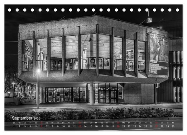 Produktbild: Heilbronn bei Nacht (Tischkalender 2026 DIN A5 quer), CALVENDO Monatskalender