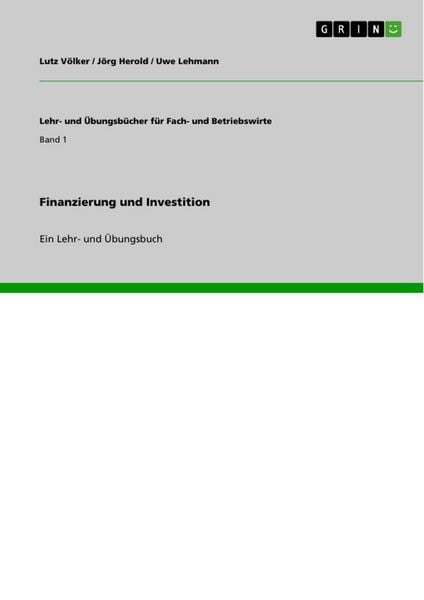 Produktbild: Finanzierung und Investition