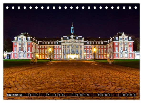 Produktbild: M&uuml;nsterland Romantik - Romantische Schl&ouml;sser und Wasserburgen (Tischkalender 2026 DIN A5 quer), CALVENDO Monatskalender