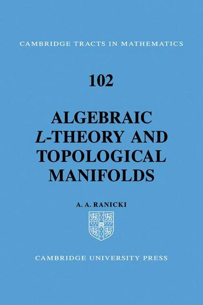 Produktbild: Algebraic L-Theory and Topological Manifolds