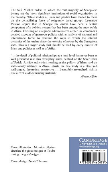 Produktbild: Islamic Society and State Power in Senegal