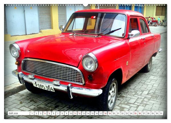 Produktbild: FORD CONSUL - Ein britischer Klassiker in Kuba (hochwertiger Premium Wandkalender 2026 DIN A2 quer), Kunstdruck in Hochglanz