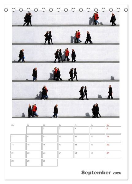 Produktbild: Wall People - Bilderserie von Eka Sharashidze (Tischkalender 2026 DIN A5 hoch), CALVENDO Monatskalender